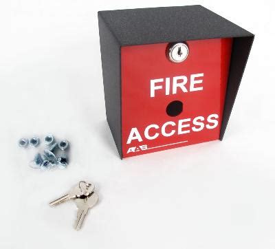 red fire lock key box